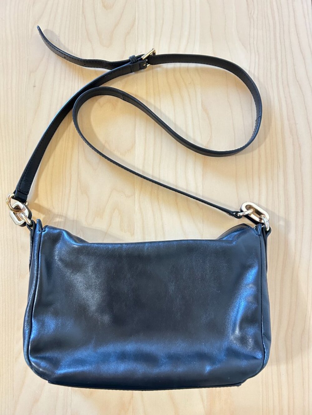 Lauren | Ralph Lauren Leather Crossbody Purse Black - Picture 2 of 16